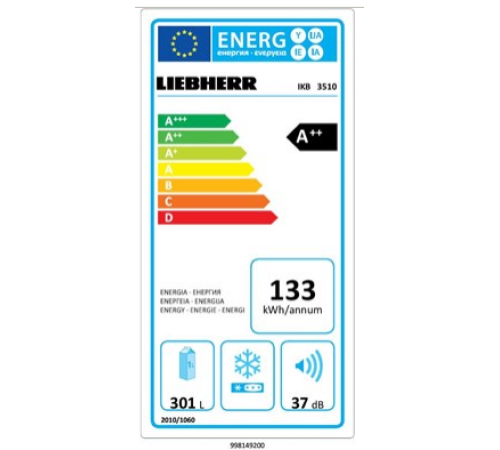 Встраиваемый холодильник LIEBHERR ikb 3510-20 001