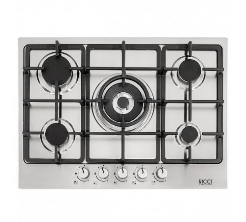Встраиваемая газовая варочная панель Ricci RGN-EL5008IX