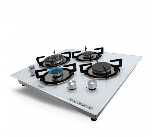 Встраиваемая газовая варочная панель Ginzzu HCG-441 белый