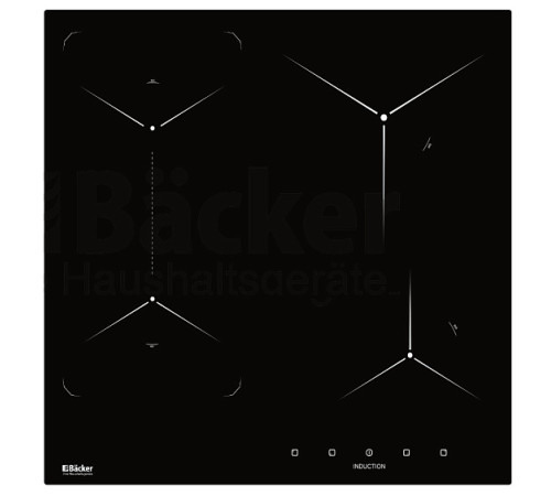 Варочная поверхность BACKER BIH604-1T-S5 Black