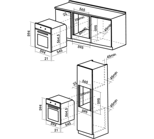 Духовой шкаф MBS DE-620WH