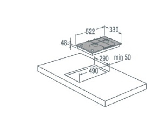 Поверхность GORENJE ggc 32 ab