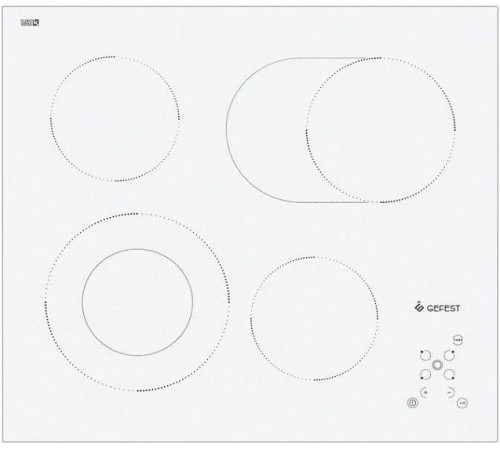 Стеклокерамическая панель GEFEST ЭС СН 4231 К12