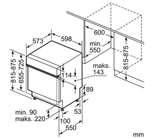 Посудомоечная машина SIEMENS SN 55ZS67CE