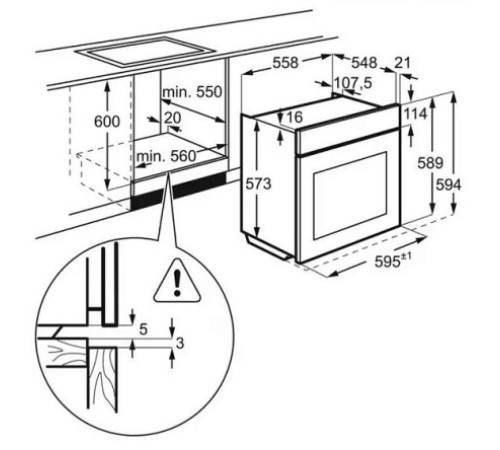 Духовой шкаф ELECTROLUX EOD6F77WZ