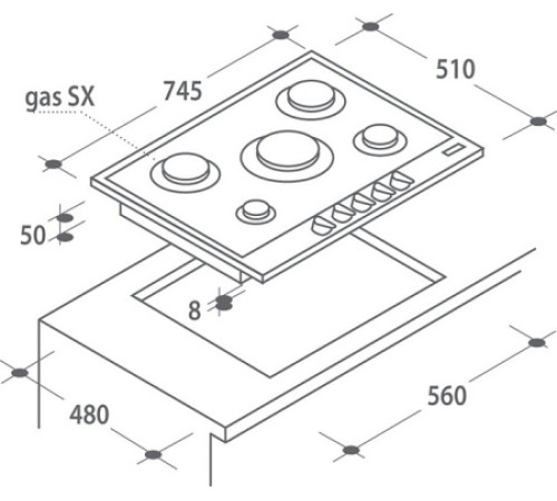 Поверхность CANDY cpg 75 sqgx