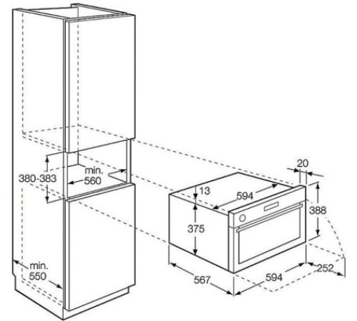 Духовой шкаф  AEG ks 8454801 m