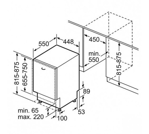 Встраиваемая посудомойка NEFF s 51m40 x0 ru