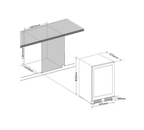 Винный шкаф CELLAR PRIVATE CP051-1TBH
