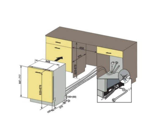 Посудомоечная машина DELVENTO VWB4900