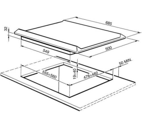 Поверхность SMEG srv 576 x.1
