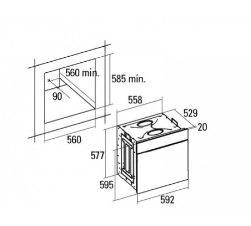 Духовой шкаф CATA MD 7009 WH