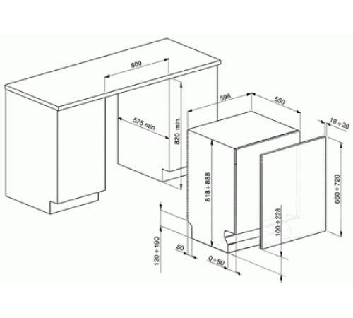 Посудомоечная машина SMEG stp364