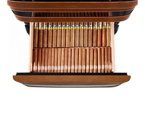 Сигарный шкаф AFIDANO L5 (Коньячная кожа)