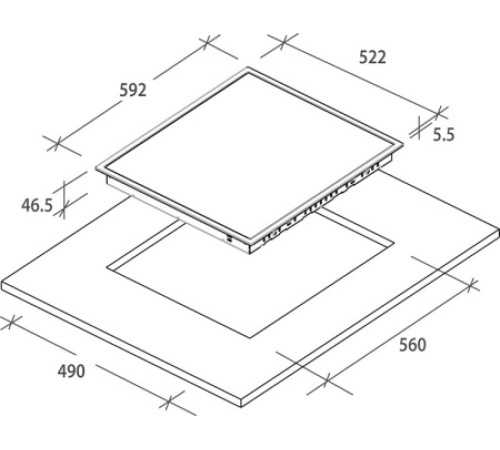 Варочная поверхность CANDY CC64CH