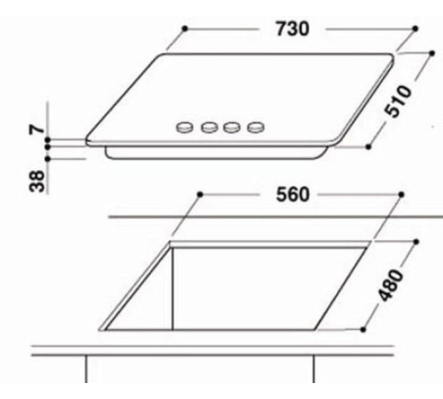 Поверхность WHIRLPOOL gma 7522 ix