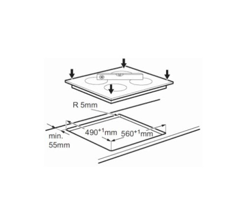 Поверхность ZANUSSI ZEV 56646 FB