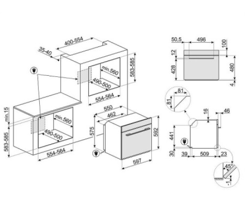 Духовой шкаф SMEG SO6104S4PN