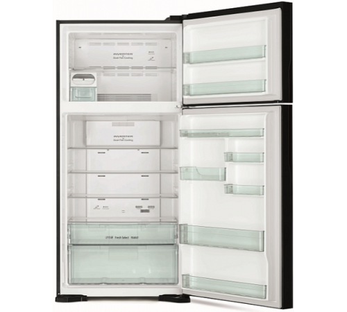Холодильник HITACHI R-VG 662 PU7 GBK черное стекло