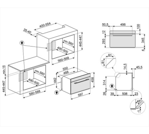 Духовой шкаф SMEG SO4102S3B3