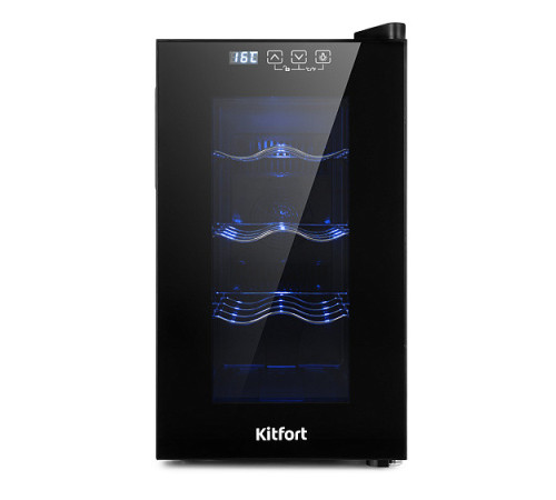 Винный шкаф KITFORT КТ-2419 черный