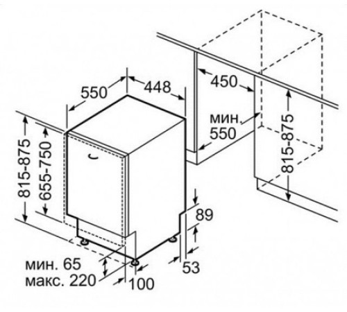 Встраиваемая посудомоечная машина SIEMENS SR 63E000