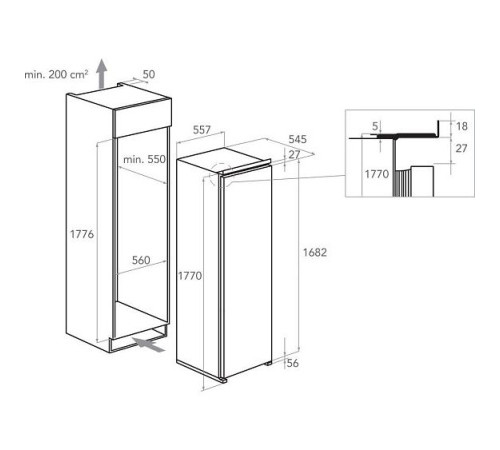 Морозильная камера KITCHENAID KCBFS 18602