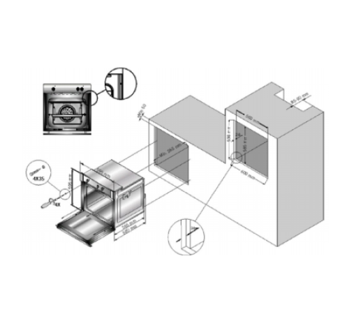 Встраиваемый электрический духовой шкаф SHIVAKI SBE60S160