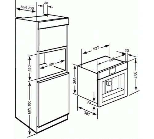 Кофемашина SMEG CMS4601NX