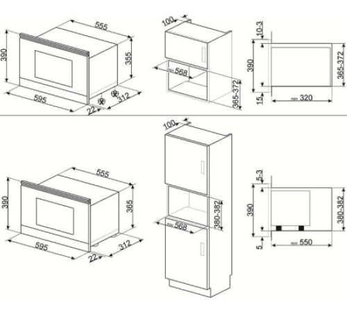 Микроволновая печь SMEG MP722AO