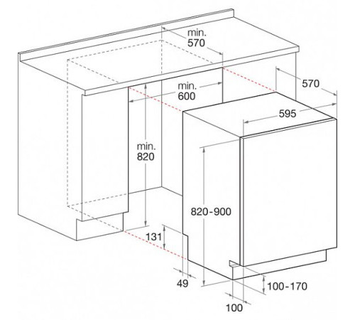 Посудомоечная машина встраиваемая полноразмерная HOTPOINT-ARISTON ltf 11m121 o