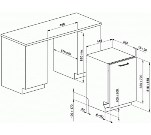 Посудомоечная машина SMEG STA4505