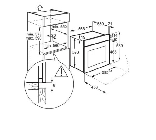 Духовой шкаф ELECTROLUX OKD5H70BX