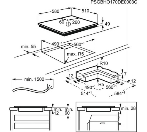 Варочная поверхность ELECTROLUX KIV634I