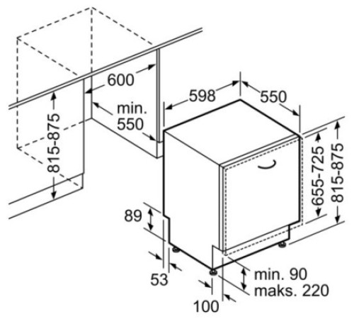Встраиваемая посудомоечная машина SIEMENS SN 657X03ME