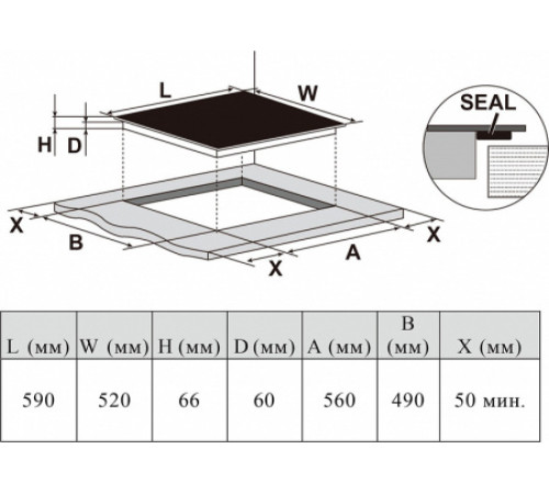 Варочная поверхность HAIER HHX-Y64SVVB