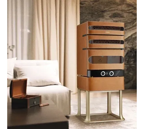 Сигарный шкаф AFIDANO L3 (Коньячная кожа)