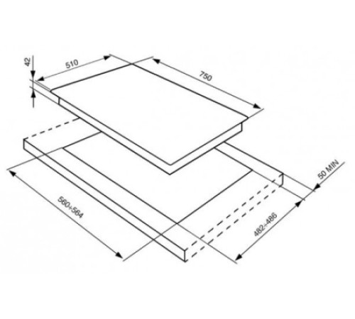 Поверхность SMEG p755an