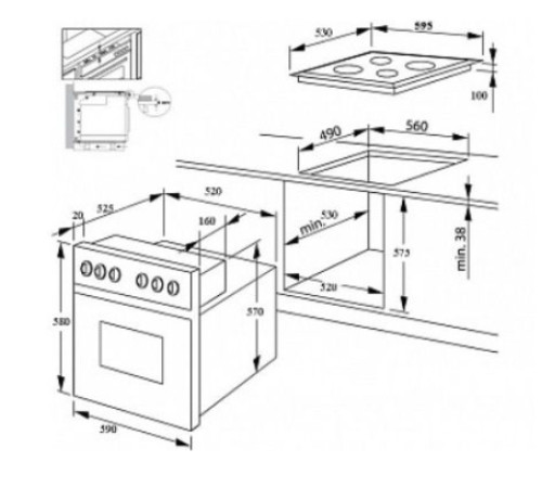 Газовая варочная панель Ricci RGN-611BG