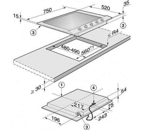 Поверхность MIELE km 2034 ix