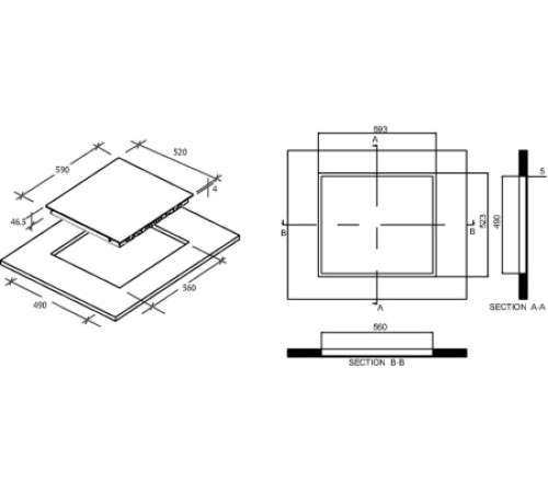 Варочная поверхность CANDY CH64CCB/4U2