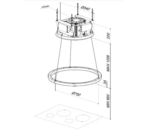 Вытяжка SIRIUS SLT 973 HALO IX