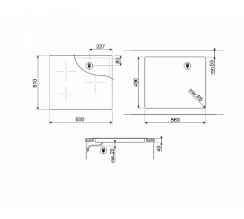Варочная поверхность SMEG SI2M7643DW