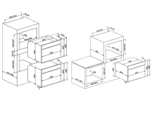 Духовой шкаф Smeg SF 4604 VCNR