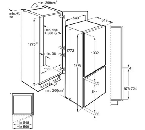 Холодильник AEG SCB618F3LS
