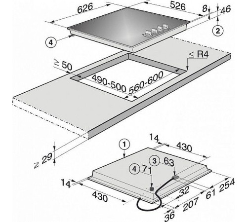Поверхность MIELE km 3010 g