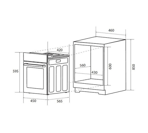 Духовой шкаф ZUGEL ZOE452B