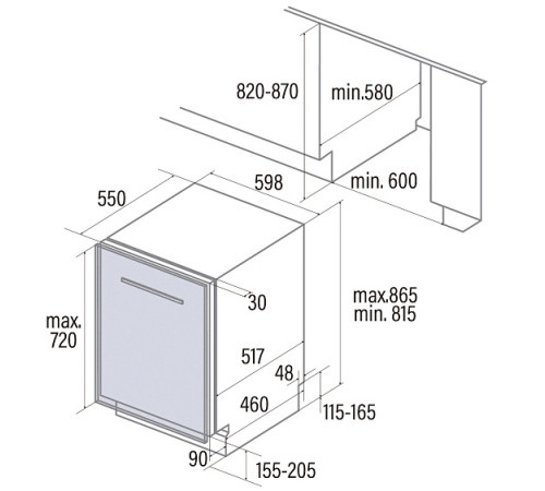 Посудомоечная машина CATA LVI61013