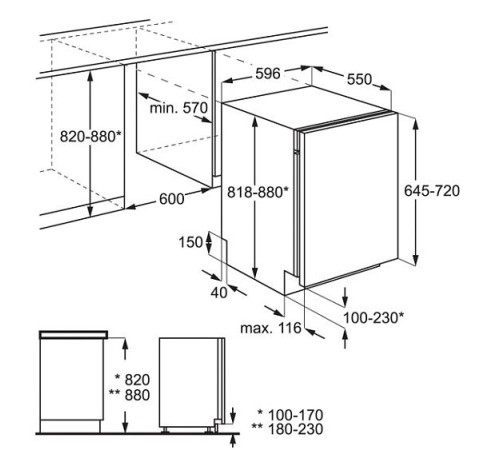 Встраиваемая посудомойка ZANUSSI zdt 15001 fa
