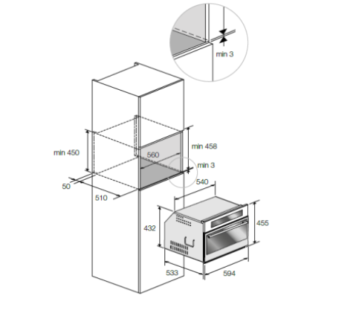 Комбинированный паровой шкаф FULGOR FCSO 4511 TM WH